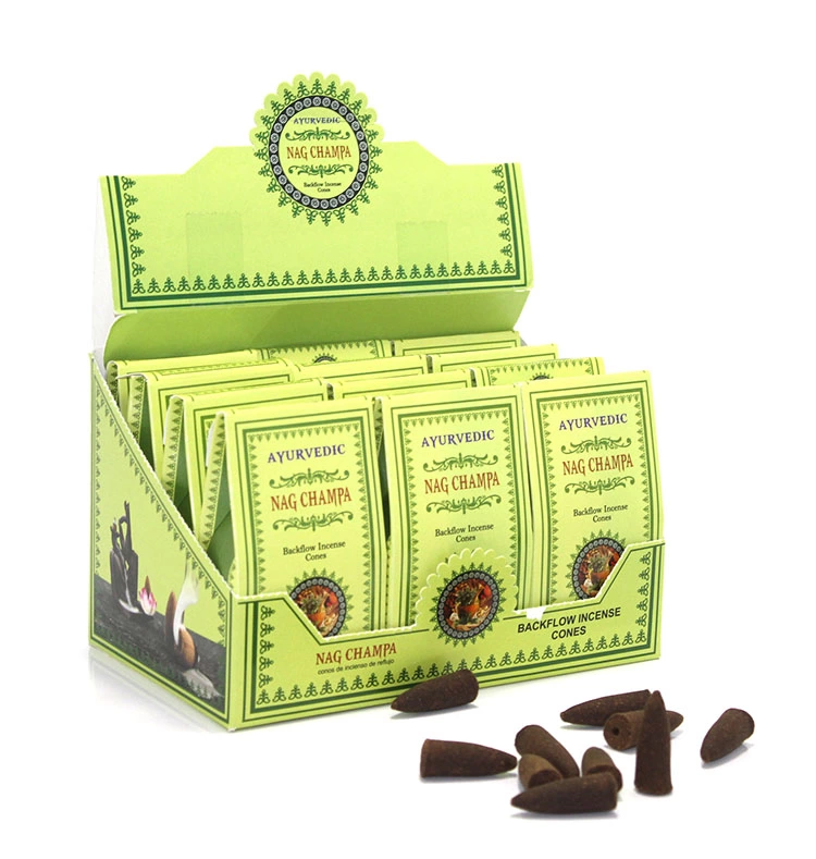 Ayurvedic Konik ( Geri Akış ) Tütsü Nag Champa Aromalı Konik Nagchampa