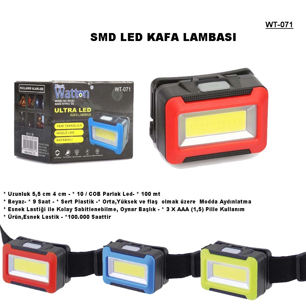 Pilli Kafa Lambası  Wt-071