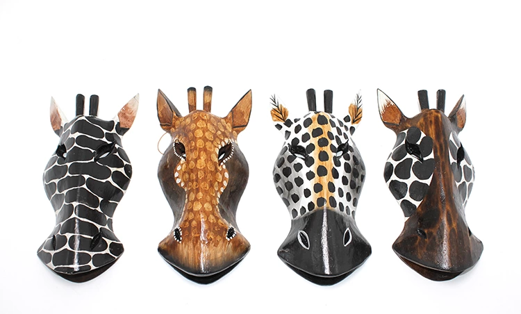 Ahşap Duvara Asmalı 20 Cm Zebra Maske 3galıleo-4