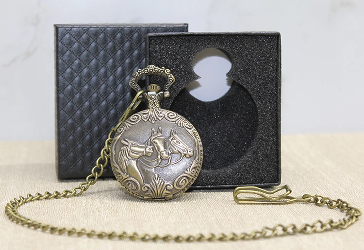 Özel Kutulu At Büstü Köstekli Saat Alk2611