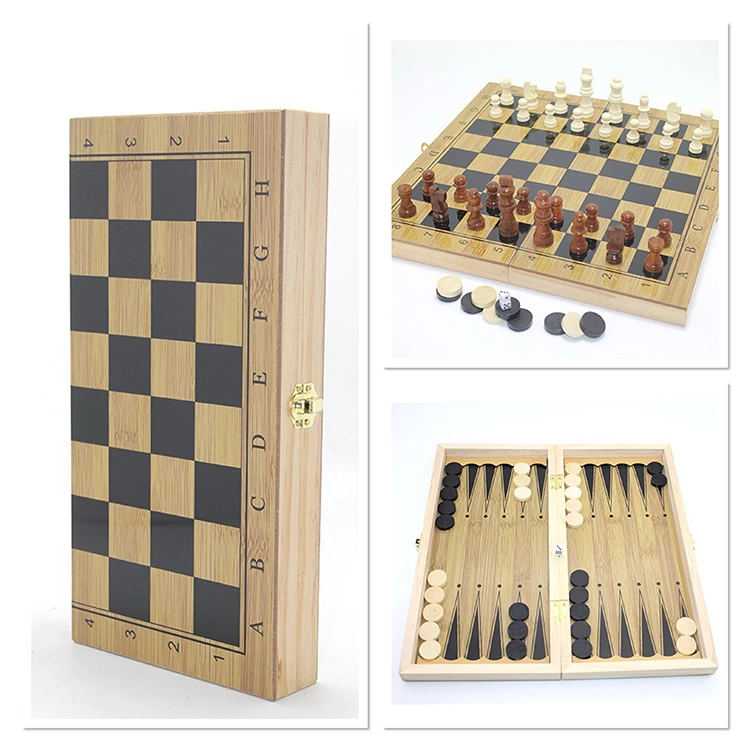 Ahşap Satranç Ve Tavla Seti Alk4243