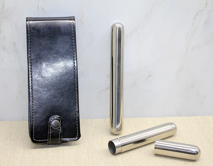 Deri Kılıflı İkili Paslanmaz Çelik  Tüpü Alk3890