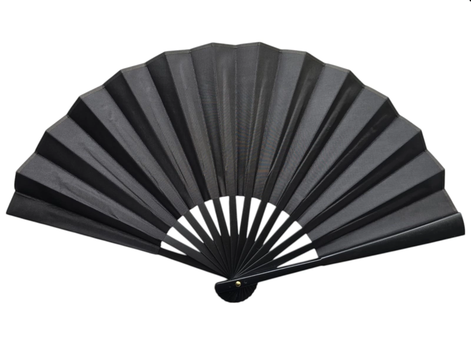 Plastik Kumaş Yelpaze 12'li Siyah